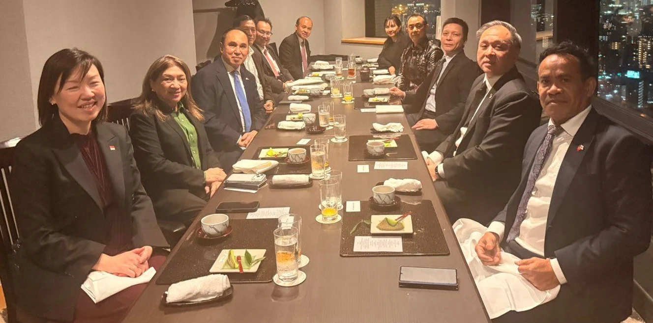 Counselor CelioMoniz rpresented TimorLeste at a farewell dinner hnoring the Cambodian Ambassador, reflecting ASEAN unity&cooperation in Tkyo.