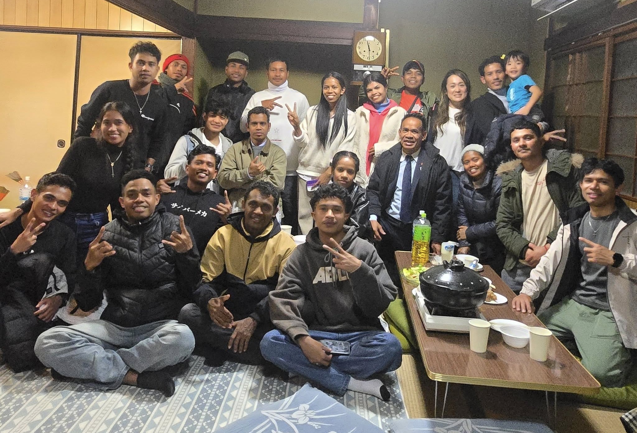 Ambassador Maria Viegas during an official visit to Kochi Prefecture, meeting local authorities and Timorese youth workers