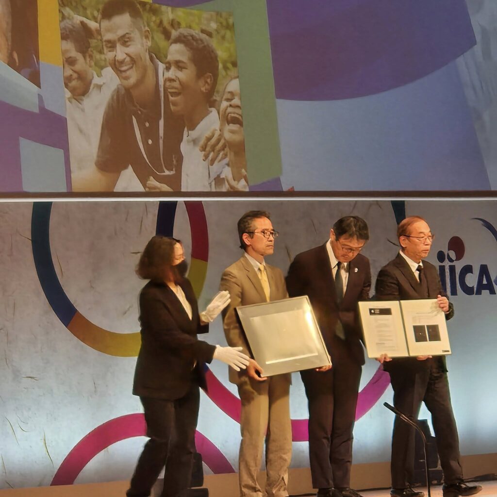Ambassador Maria Terezinha da Silva Viegas attending the 60th anniversary ceremony of JICA at the Tokyo International Forum
