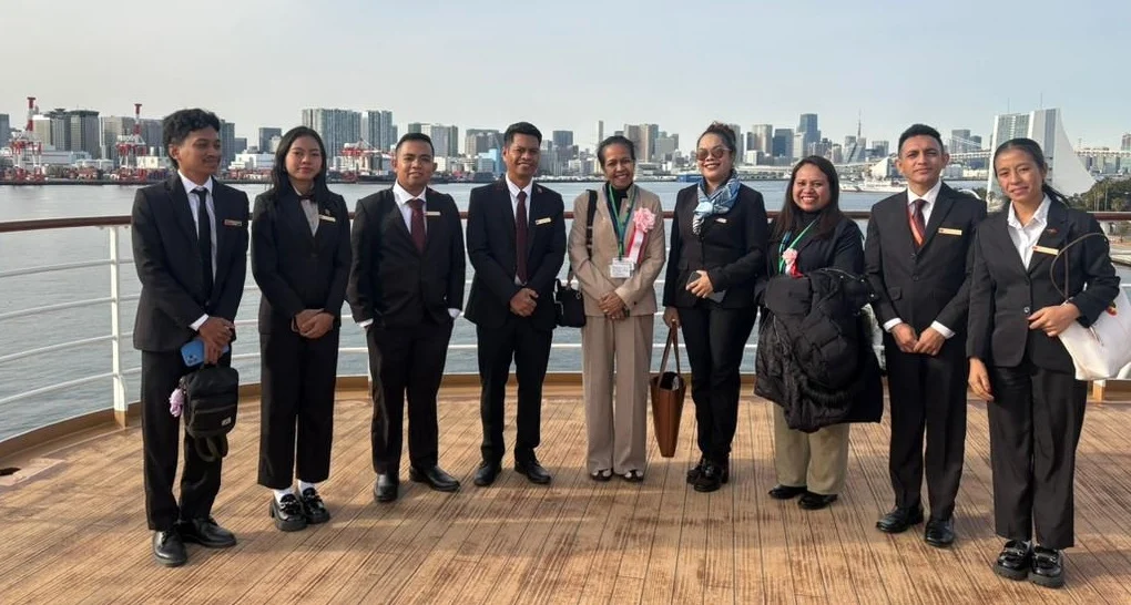 H.E. Maria Terezinha da Silva Viegas attends the 2026 Youth Exchange departure ceremony in Tokyo with six Timorese participants.