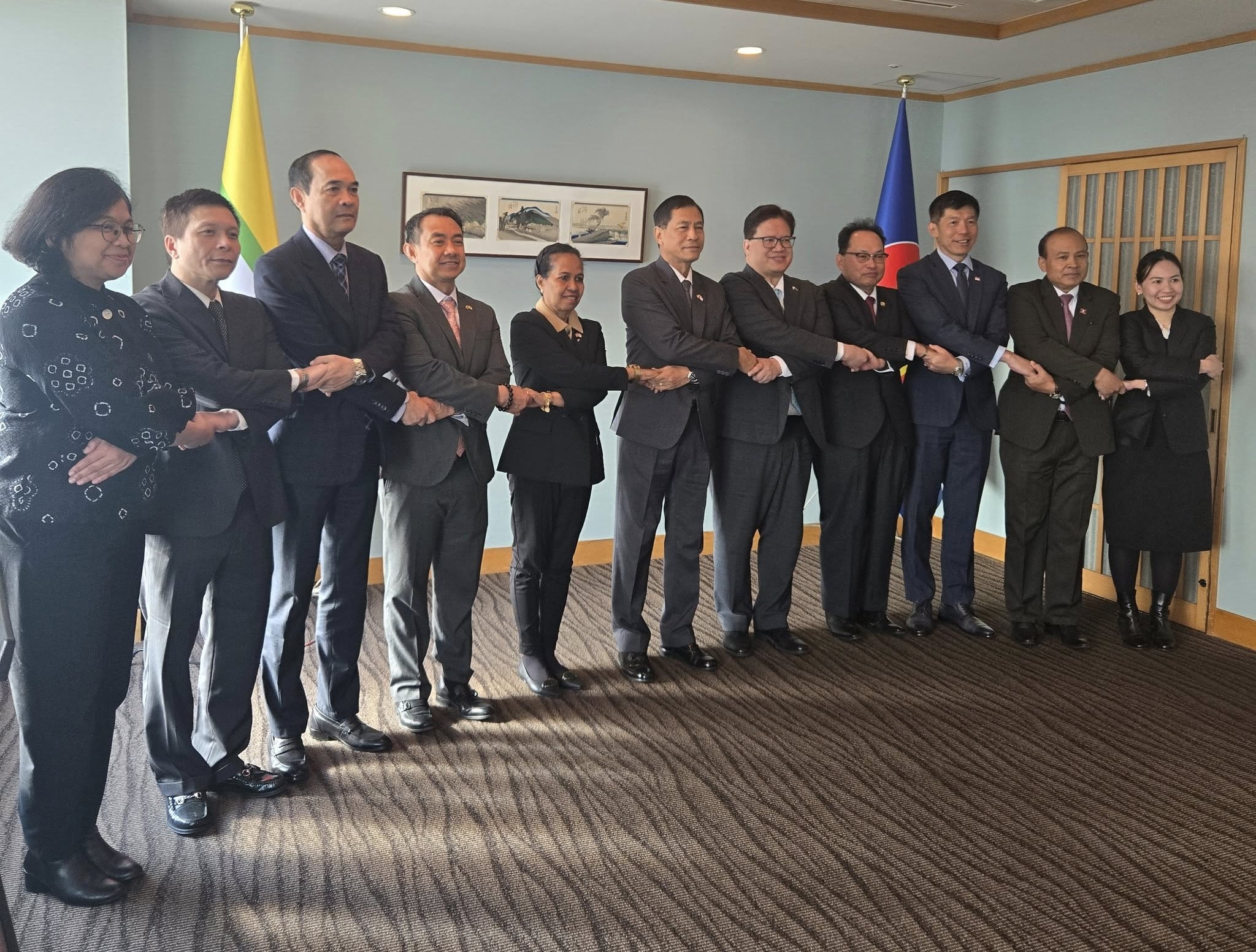 Ambassador Maria Terezinha da Silva Viegas attends the handover of the ASEAN Committee in Tokyo Chairmanship luncheon.