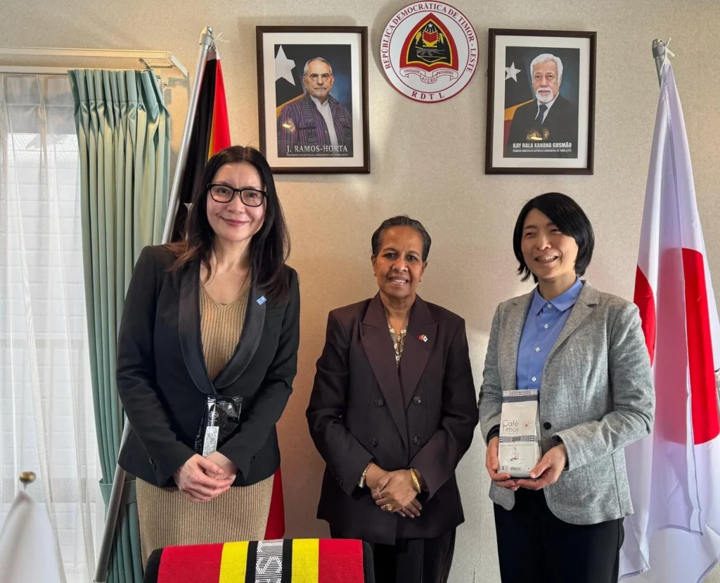 Coffee Diplomacy: Timor-Leste Ambassador Welcomes UNDP Tokyo Director