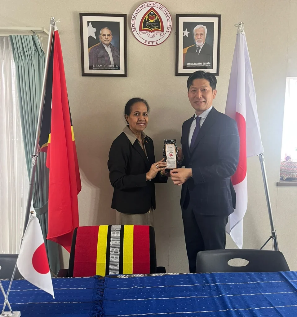 Ambassador Viegas met with Nagoya University Professor Goto Ko to discuss expanding exchange programs and university connections for Timor-Leste’s future generations.