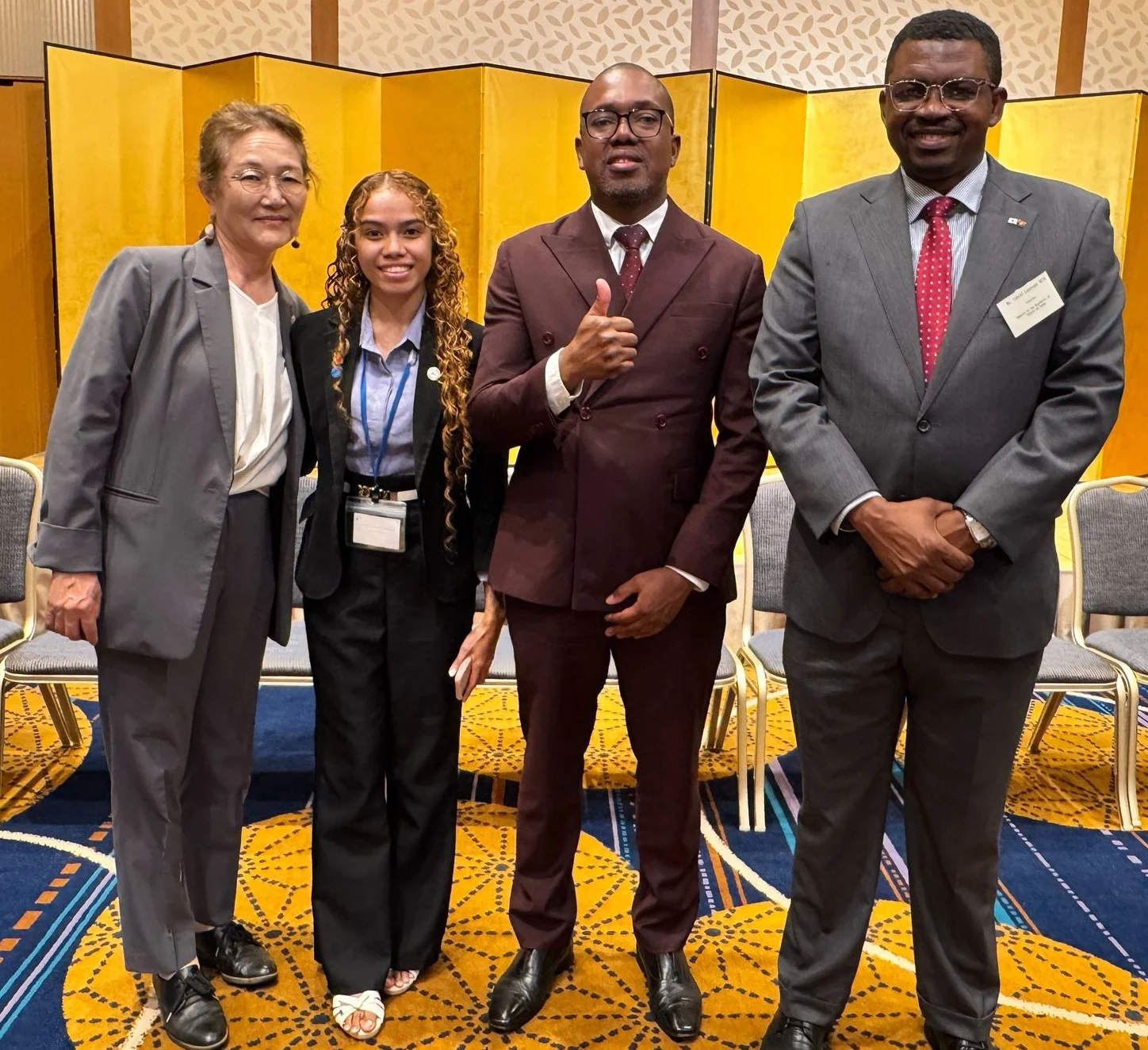 Ms. Nakamura from the Embassy of Timor-Leste in Tokyo attending the welcoming ceremony and reception for overseas participants of the JICA Knowledge Co-Creation Program on Sustainable Port Development and Planning 2026 in Japan.