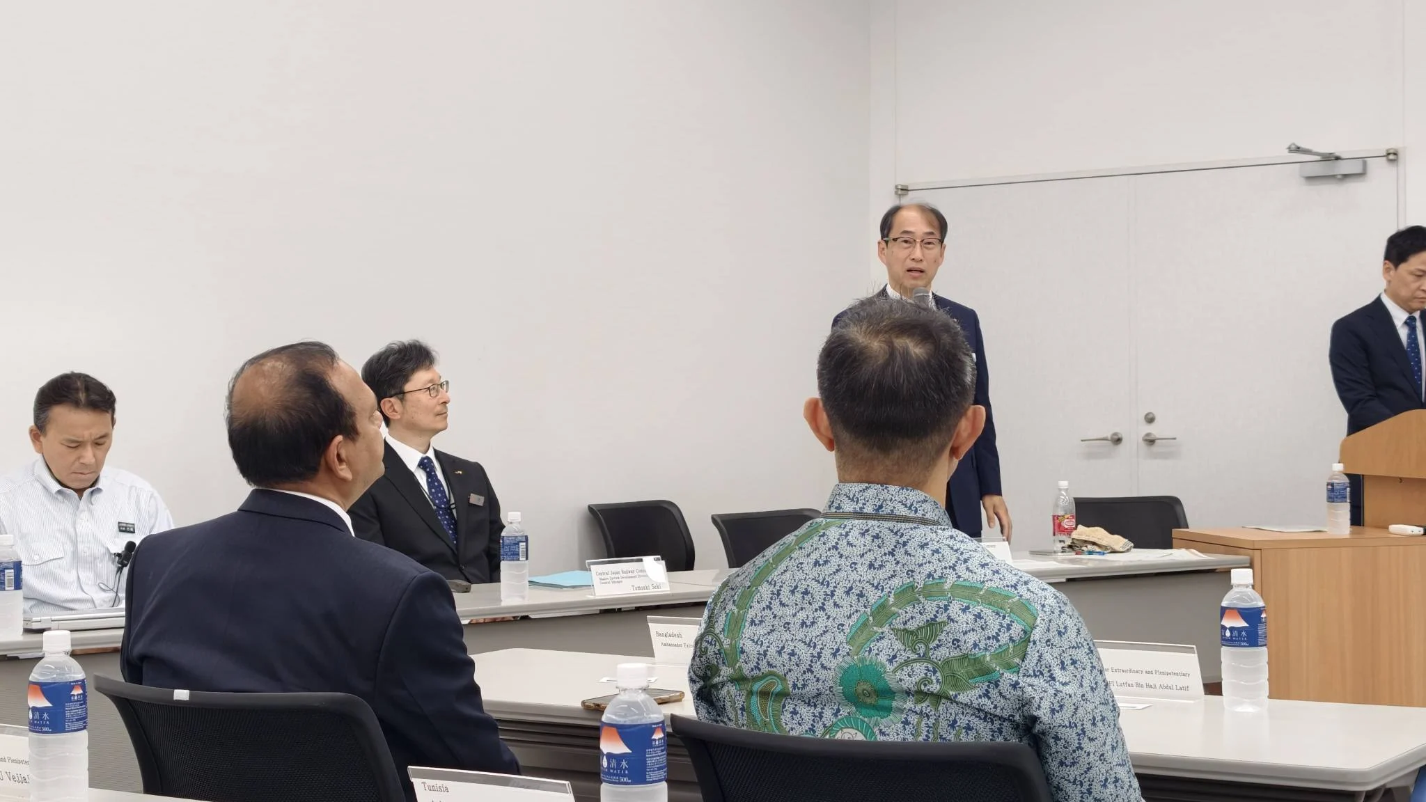 Diplomatic delegation of AAA-55 during the field visit in Yamanashi Prefecture