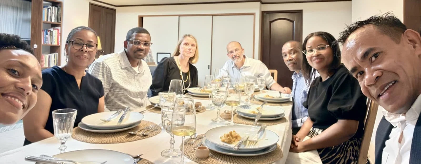 Counsellor Célio Moniz with fellow CPLP diplomats, Tokyo