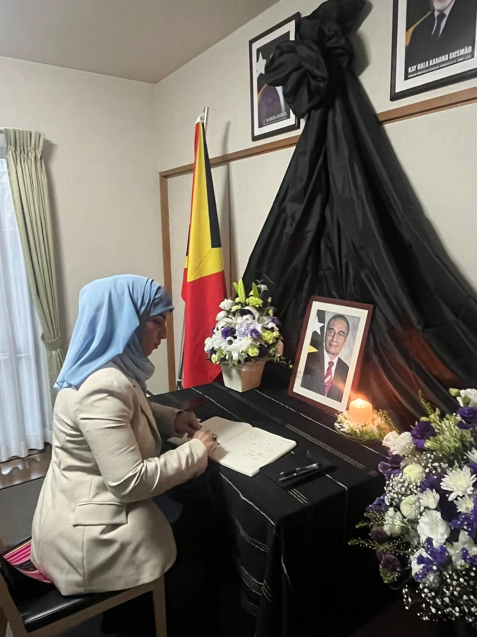 International delegations offering condolences