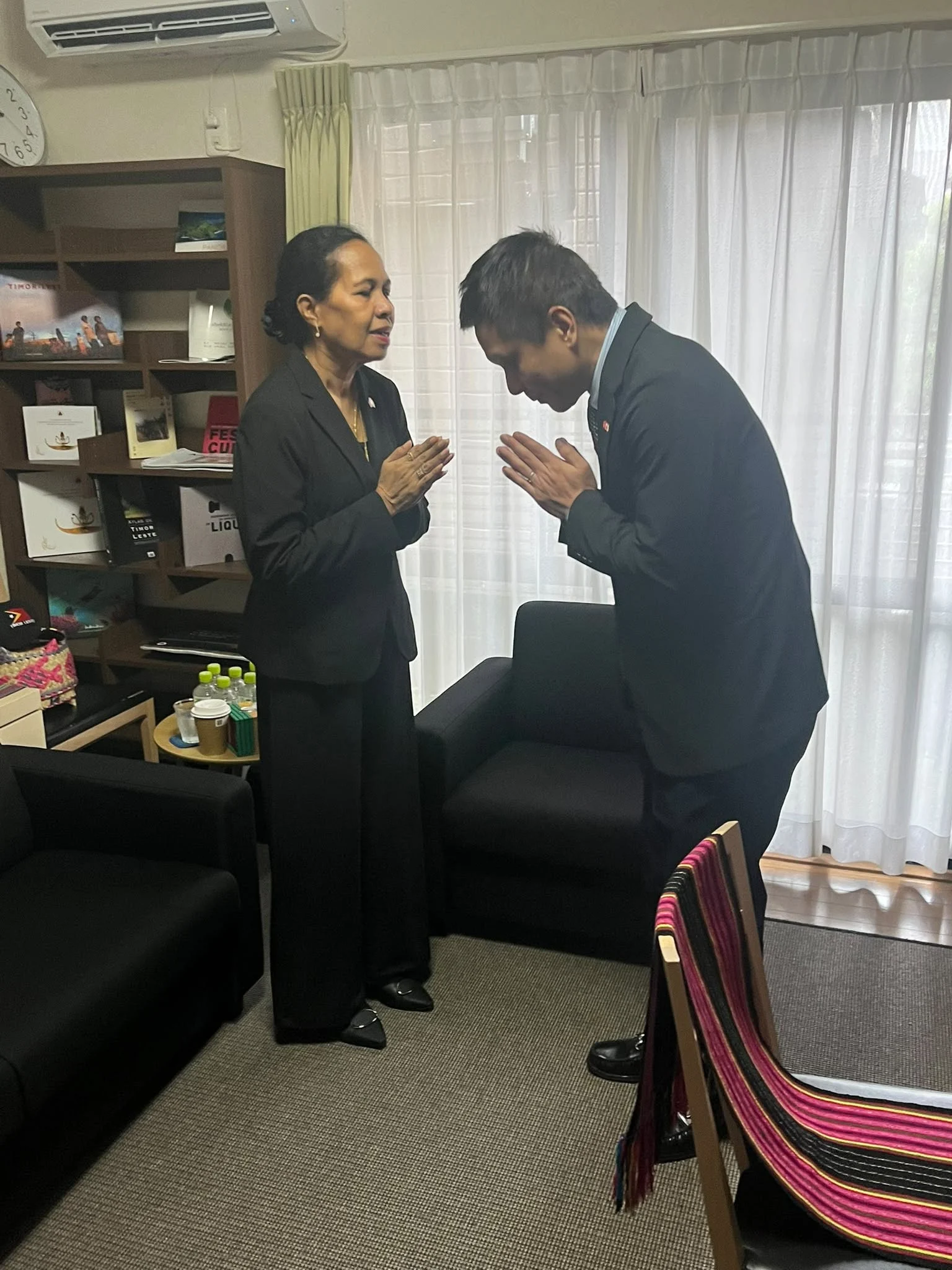 Condolence visitors Embassy of Timor-Leste Tokyo
