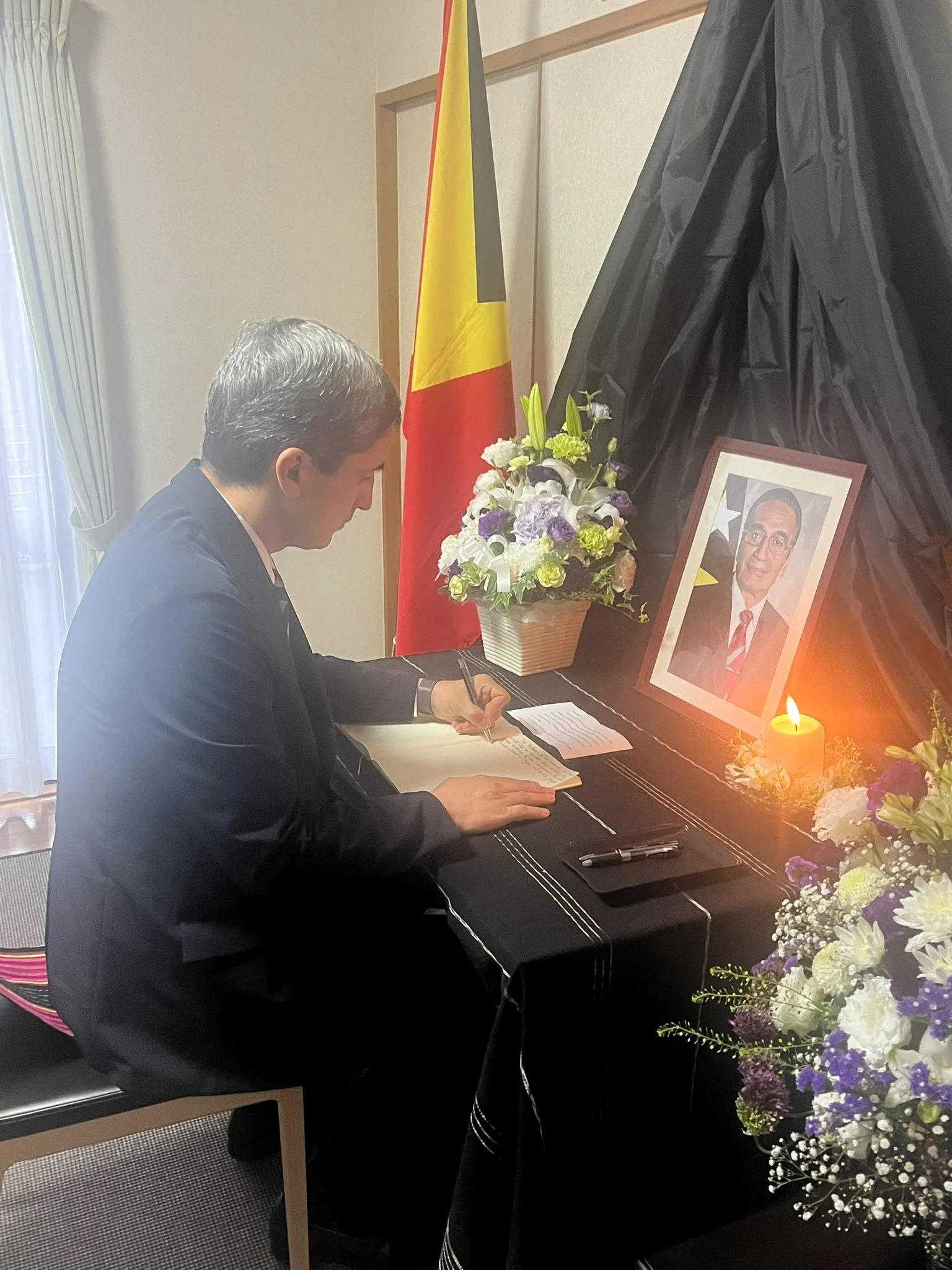 Embassy condolences ceremony participants