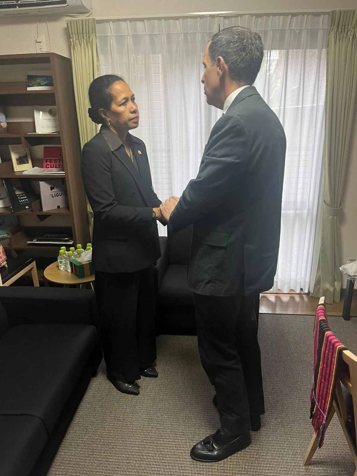Embassy reception during national mourning
