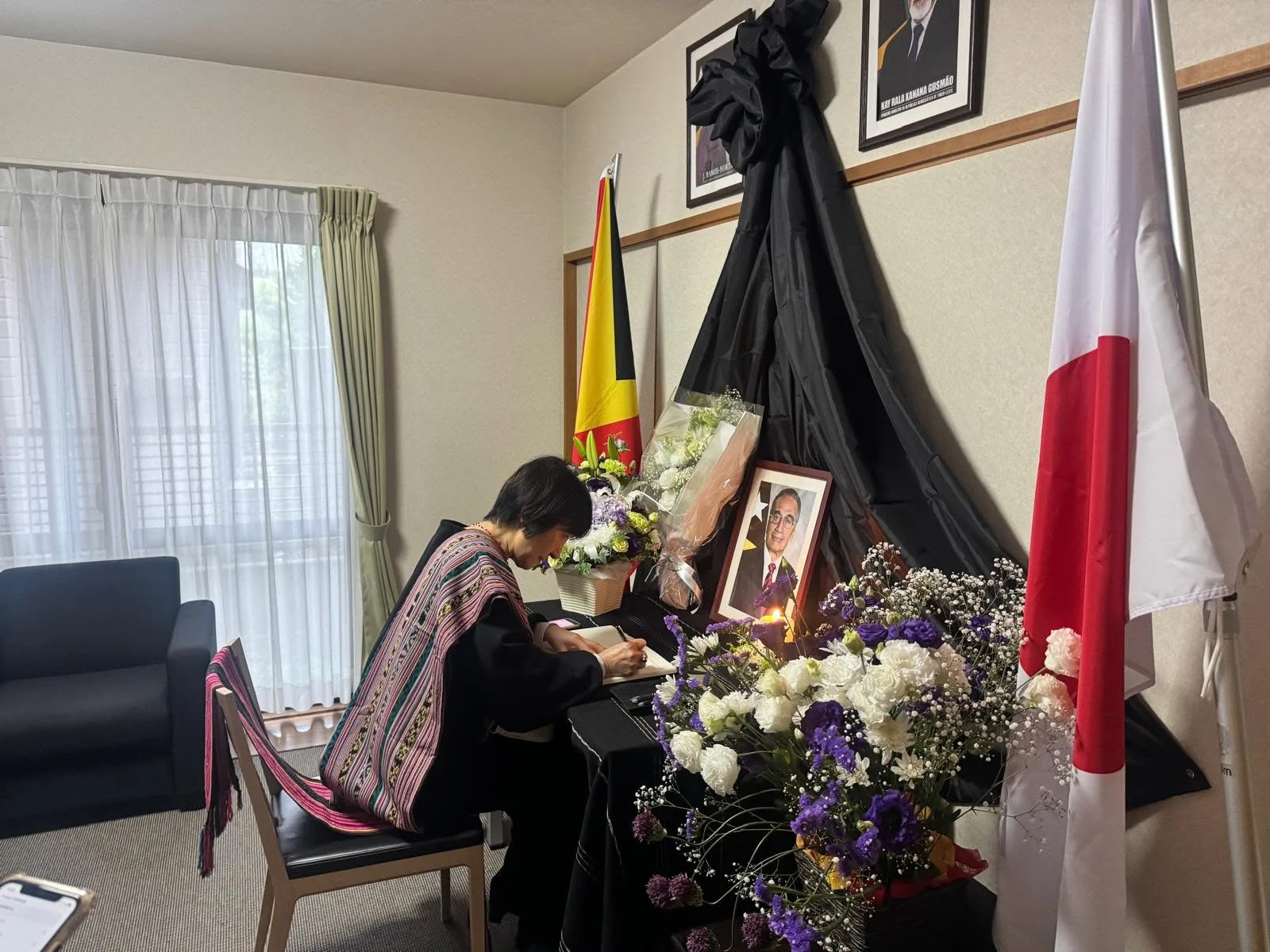 Embassy staff during memorial period