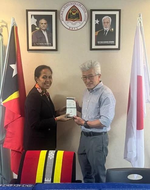 Timor-Leste Embassy in Tokyo receives courtesy call from AFMET NPO President, highlighting long-term cooperation in community development, health, and culture.