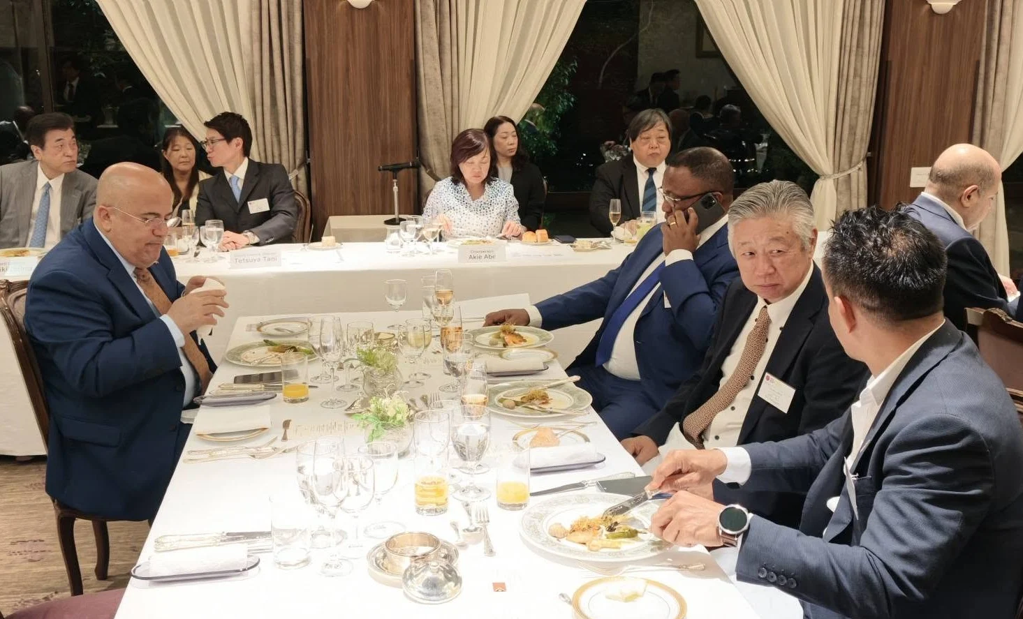 Networking session at Asia Africa Arab 55 event, Tokyo
