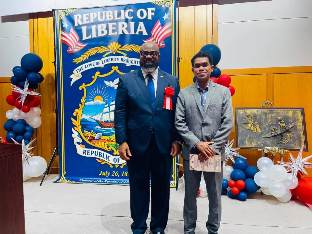 Timor-Leste Embassy Attends Liberia Independence Reception