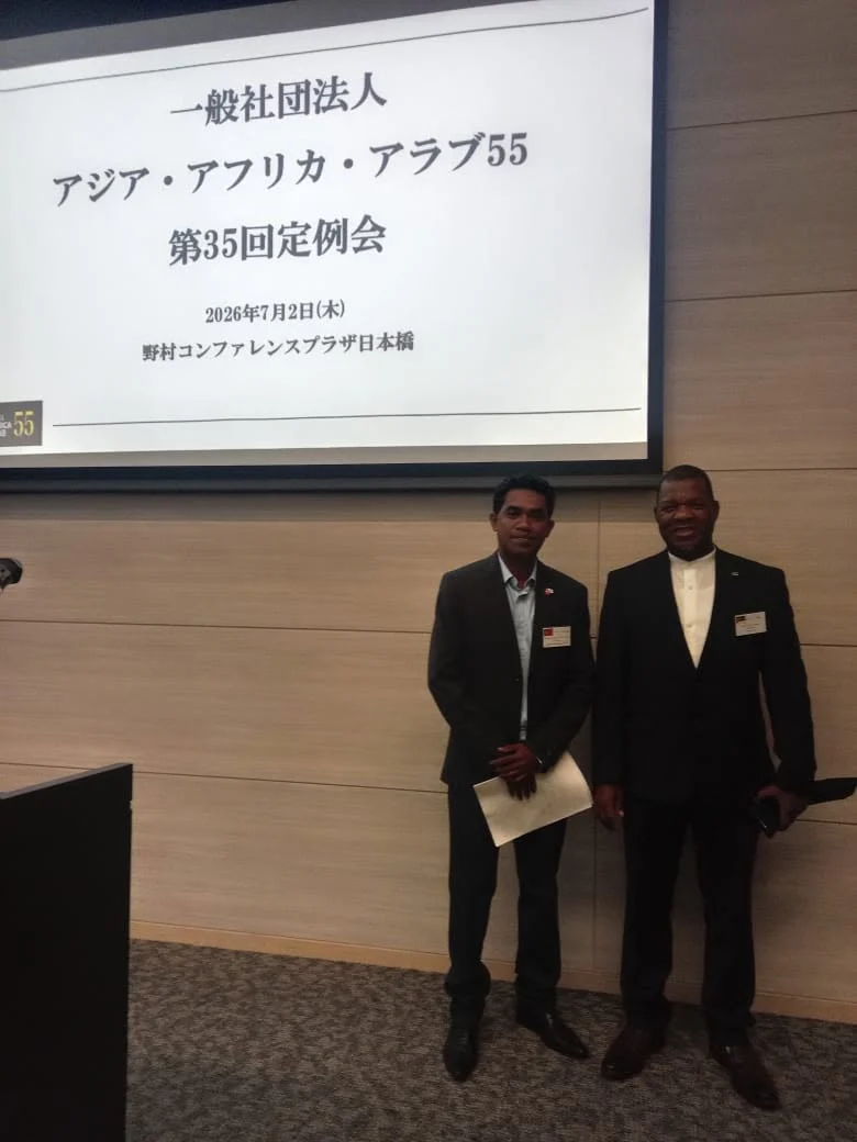 Third Secretary Egídio at the Asia-Arab-Africa 55 Meeting in Tokyo