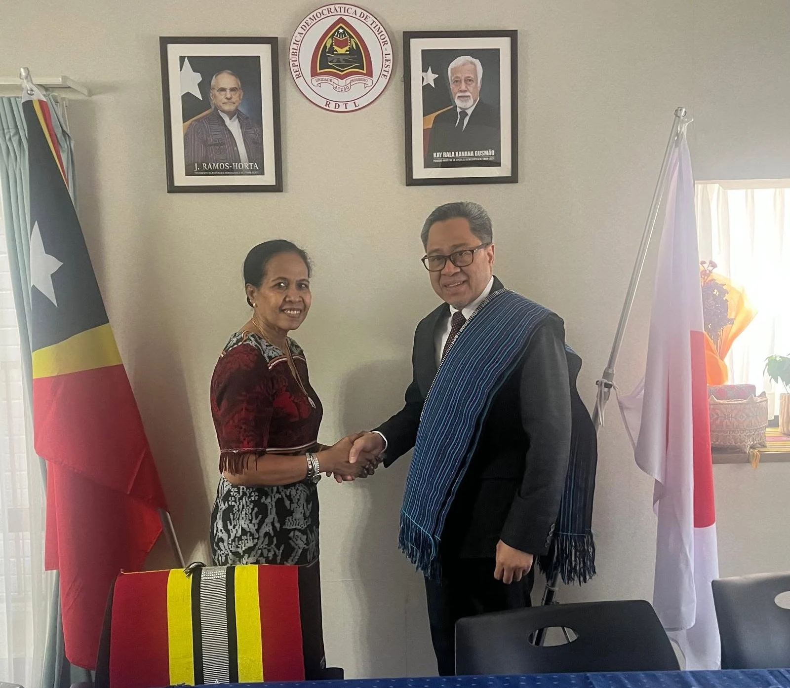 Ambassador Viegas and Malaysia’s Ambassador-Designate at the Embassy of Timor-Leste in Tokyo