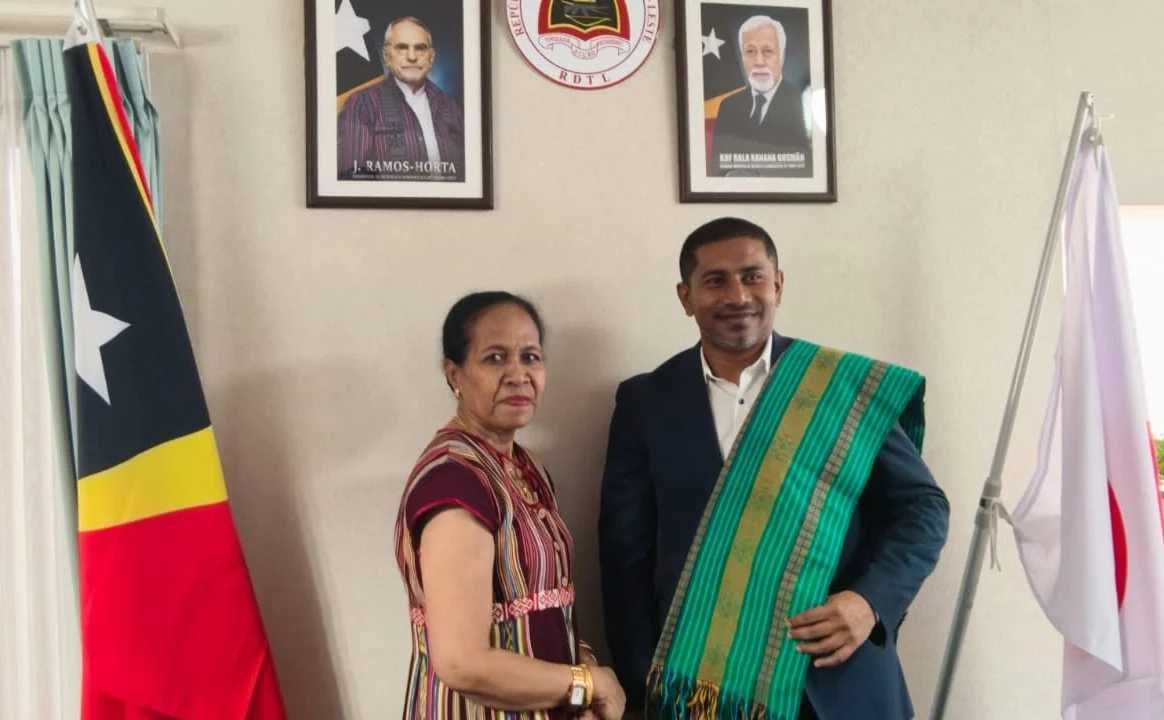 Delegation of Timor-Leste and Maldives during the meeting