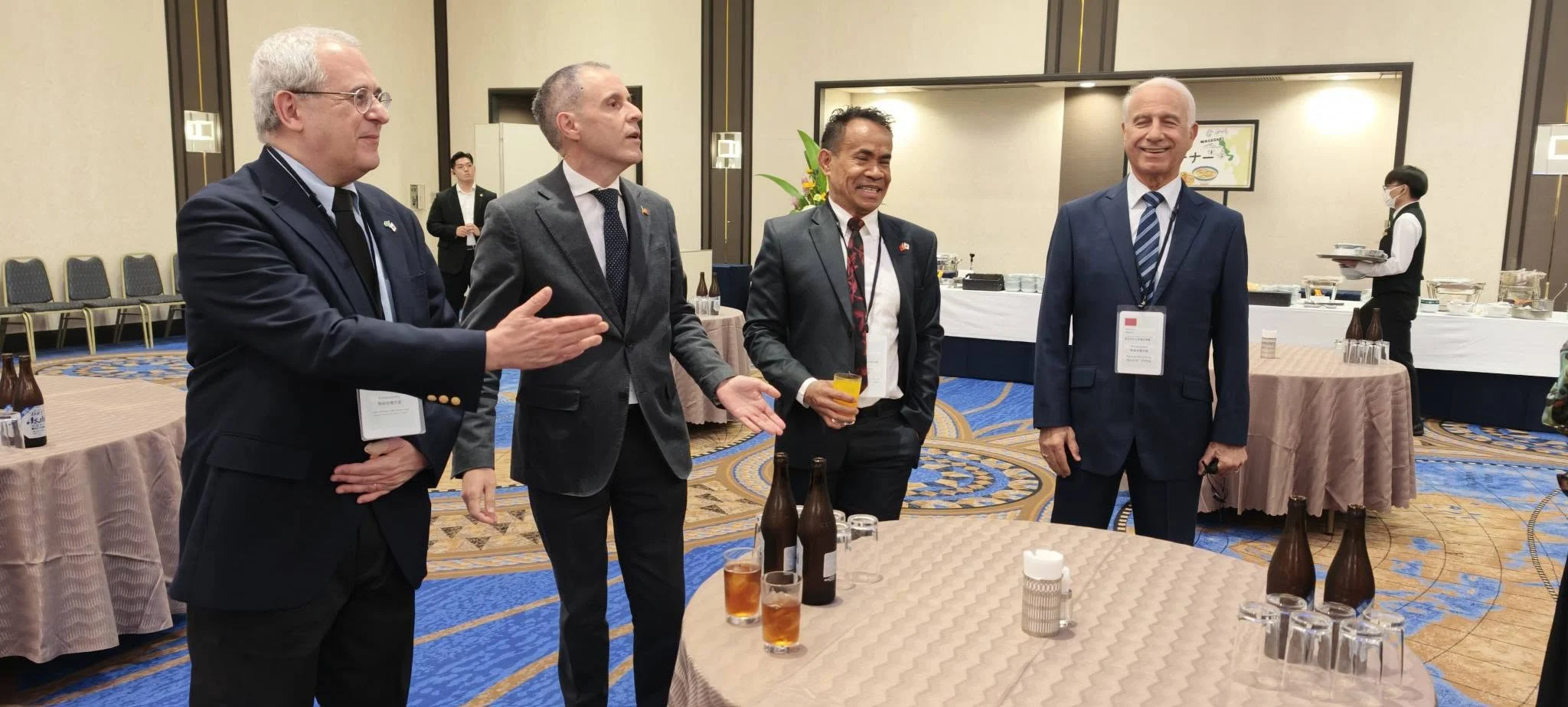 Diplomatic representatives at the Nagasaki Welcome Dinner
