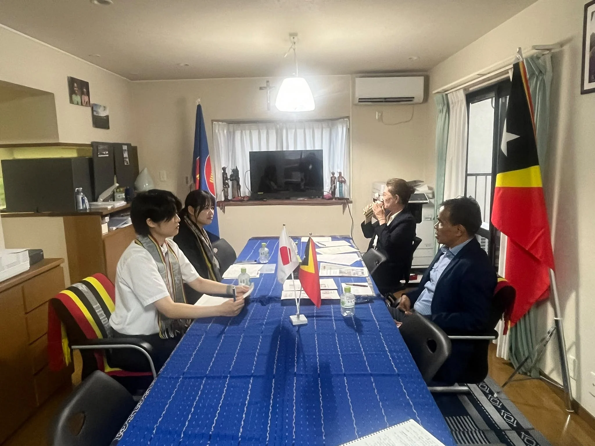 Presentation by JENESYS Programme students at the Embassy of Timor-Leste in Japan