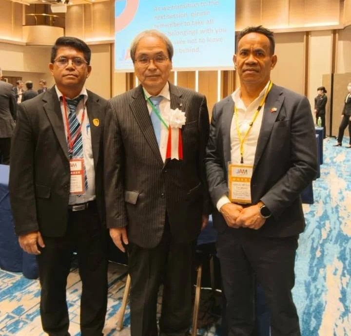 Counselor Celio Moniz of the Embassy of Timor-Leste to Japan with participants at JAM