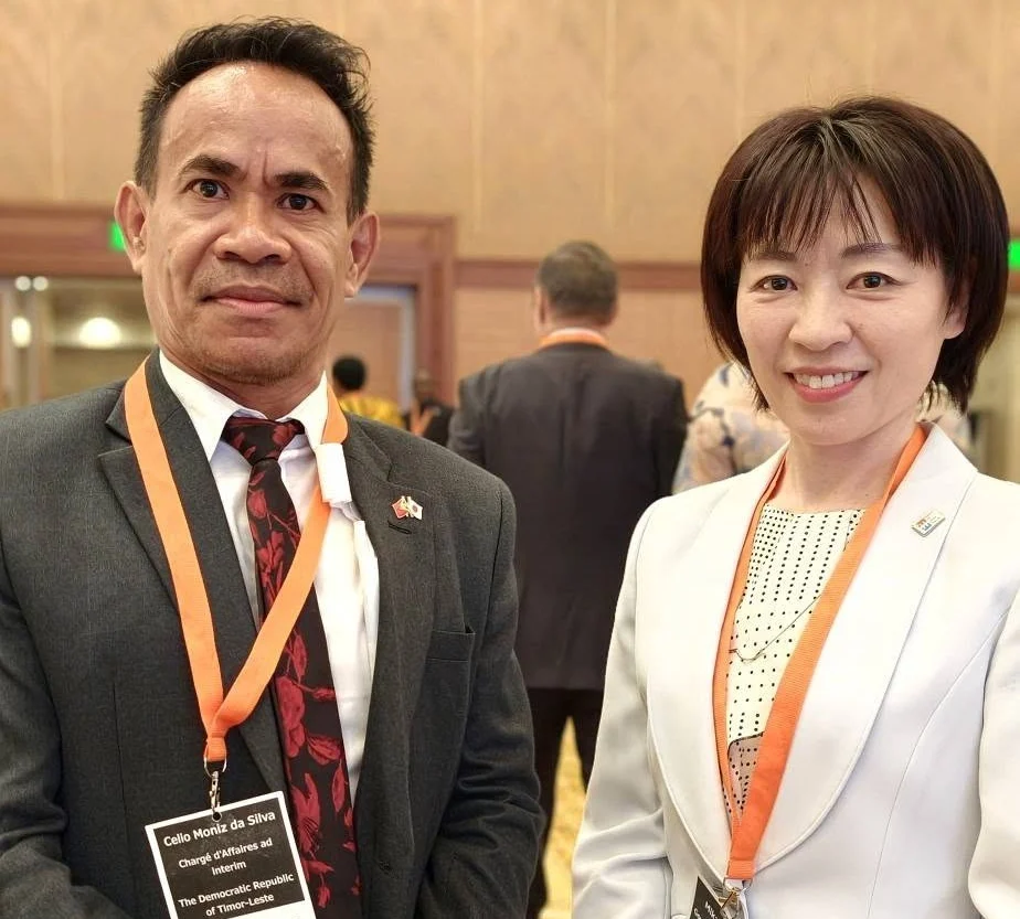 Counselor Celio represented the Embassy of Timor-Leste at the official Welcome Dinner Reception for the Hiroshima Peace Memorial Ceremony 2026, reaffirming Timor-Leste's commitment to peace, nuclear disarmament, and international cooperation.