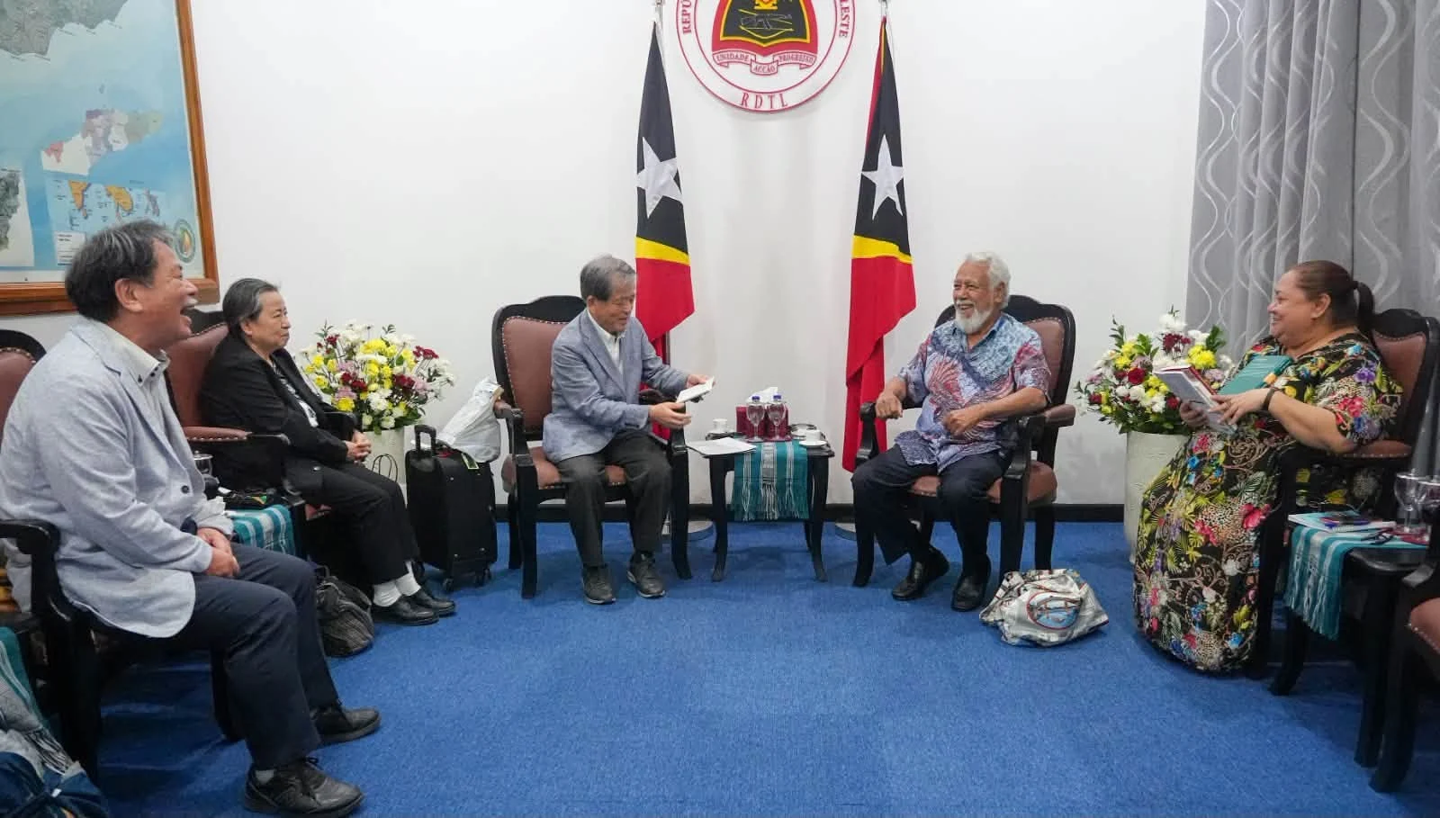 Enkontru bilateral PM Xanana ho Iwao Kitahara no delegasaun
