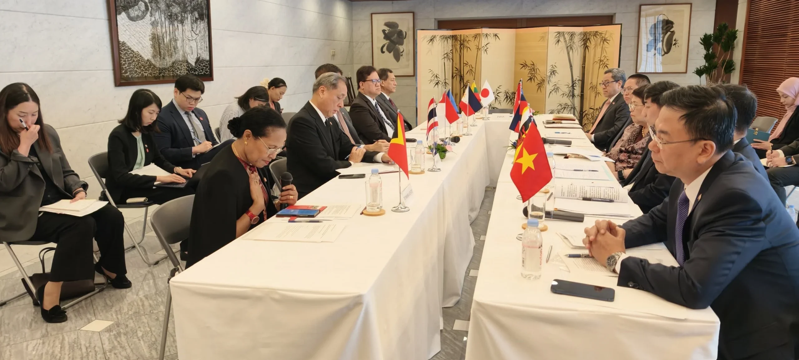 Ambassador Viegas attending the 331st ASEAN Committee in Tokyo (ACT) meeting