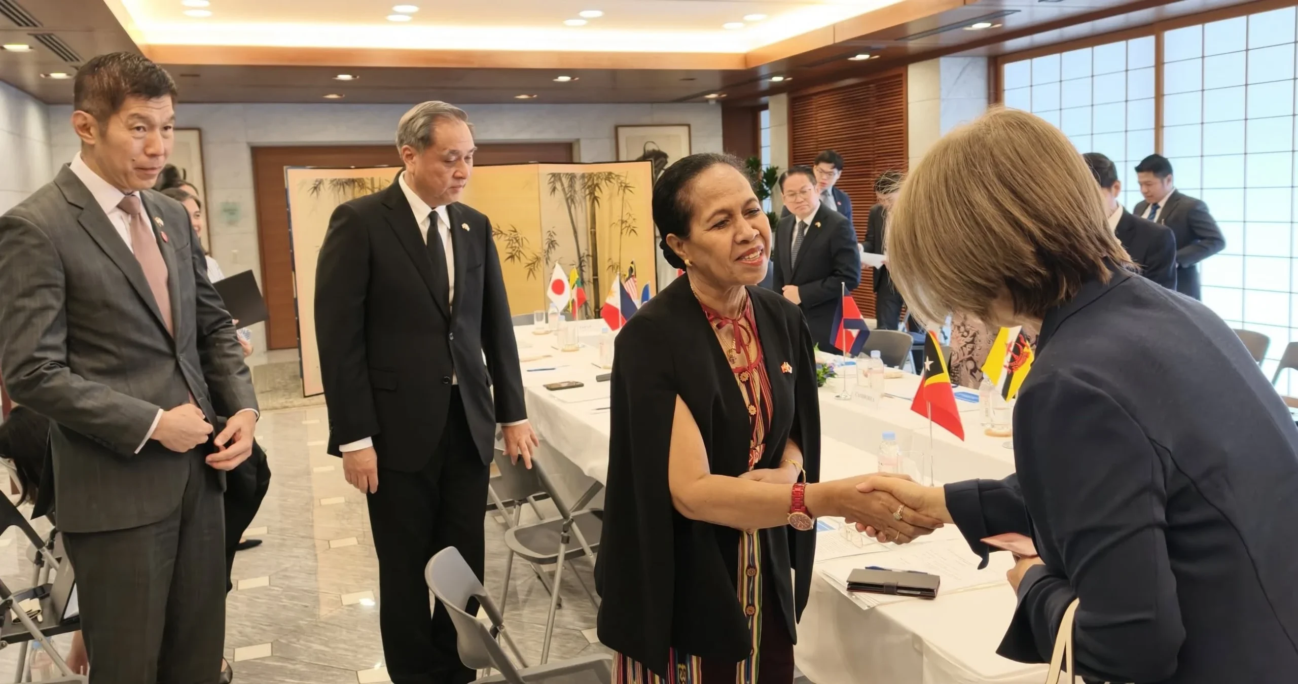 Ambassador Viegas and delegates at the ACT meeting